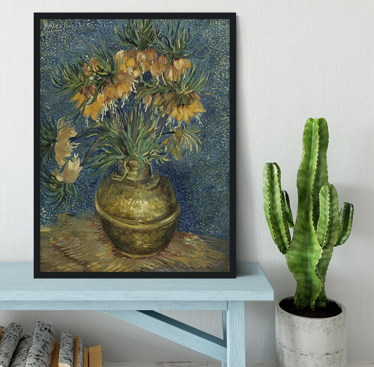 Van Gogh Fritillaries in a Copper Vase Framed Print - Beautifully Crafted Home Decor