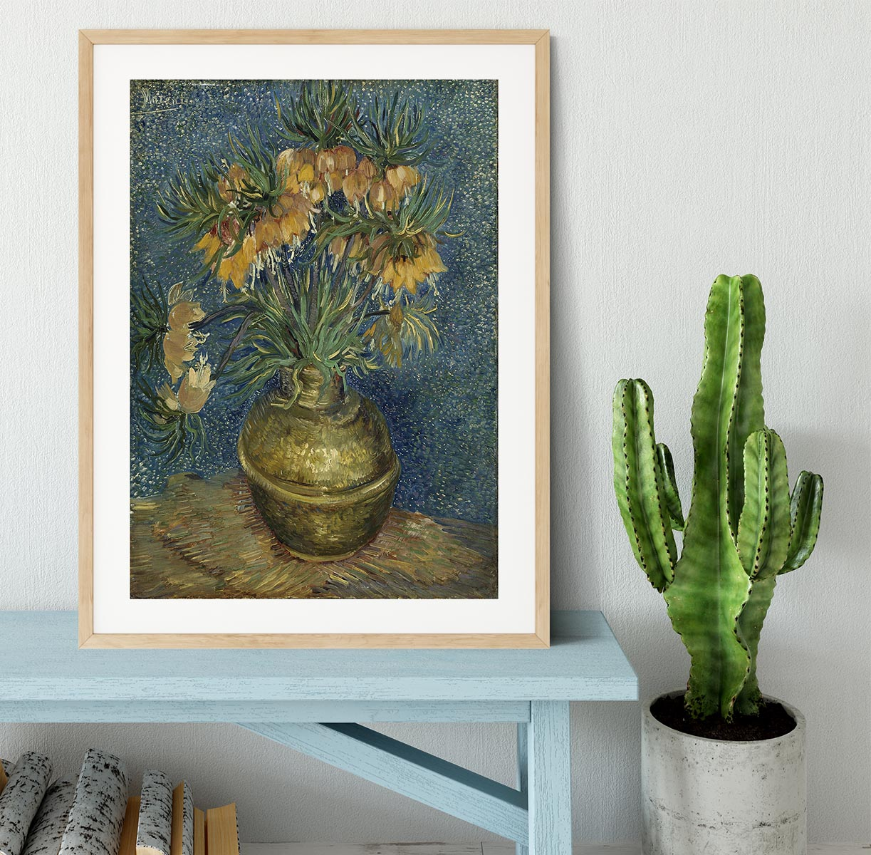 Van Gogh Fritillaries in a Copper Vase Framed Print - Beautifully Crafted Home Decor