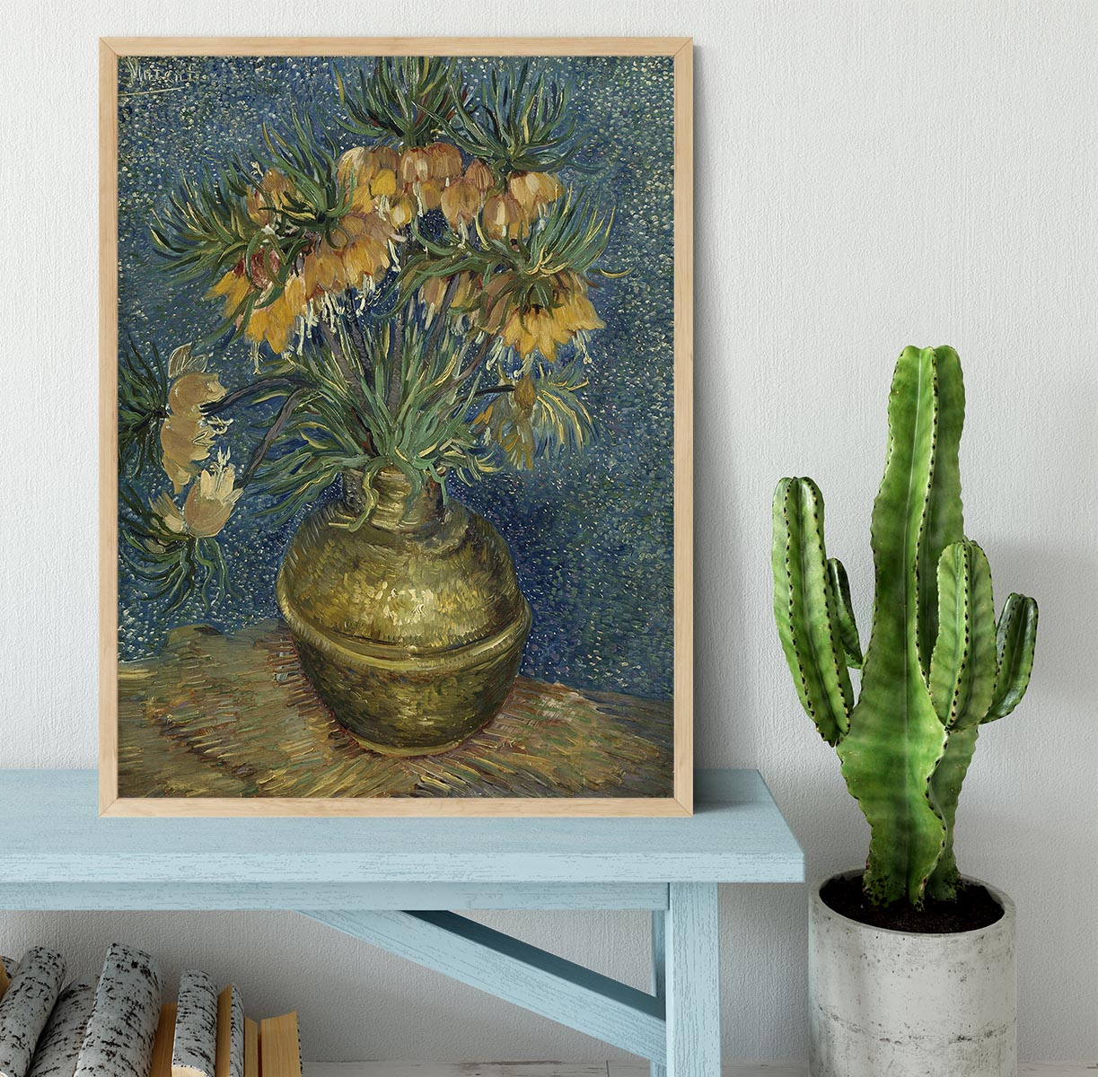 Van Gogh Fritillaries in a Copper Vase Framed Print - Beautifully Crafted Home Decor