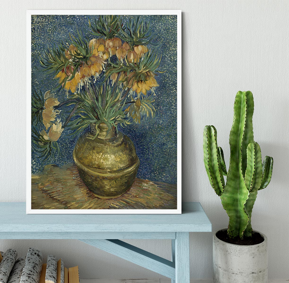 Van Gogh Fritillaries in a Copper Vase Framed Print - Beautifully Crafted Home Decor