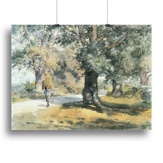 Wayside Inn Mass by Hassam Canvas Print or Poster - Elegant Decor for Any Space