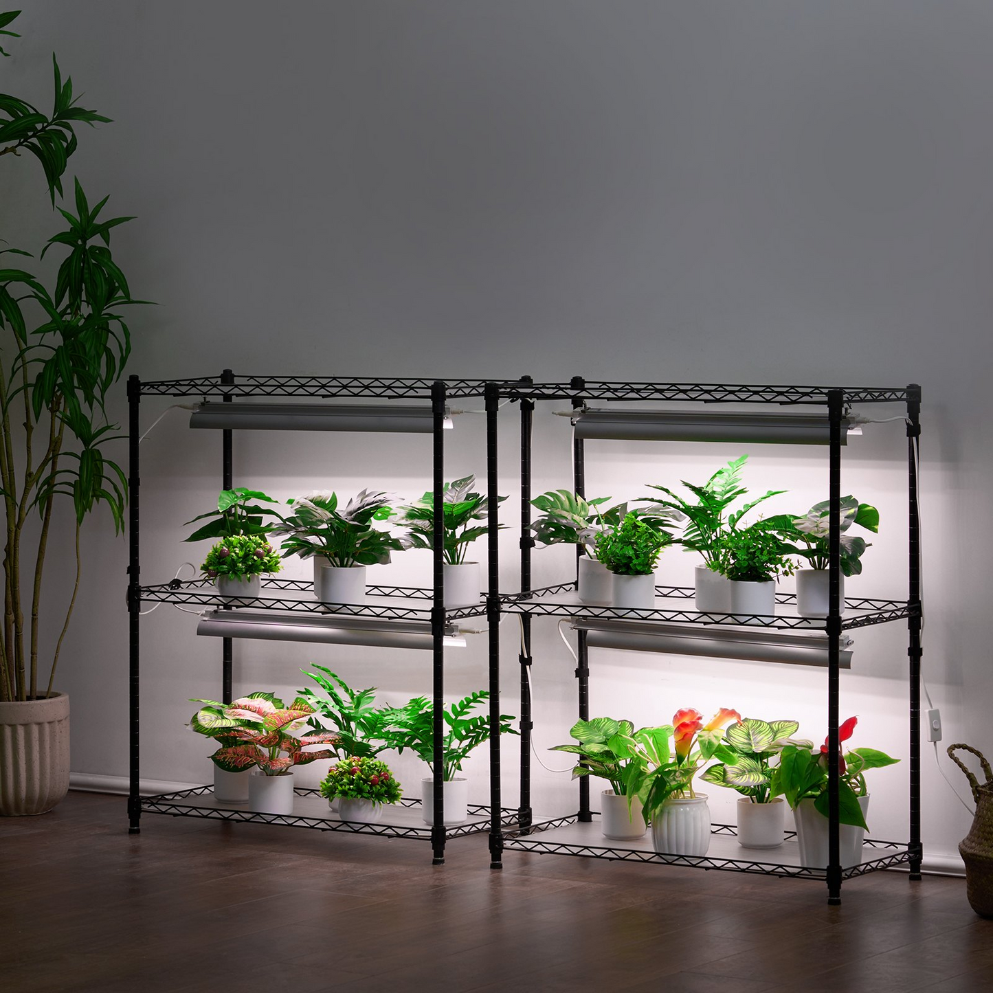 6-Tier DIY Plant Stand with Grow Lights – 192W Indoor Garden Shelf, 70.9" Tall, Adjustable Timer, Heavy Duty Construction for Home Gardeners