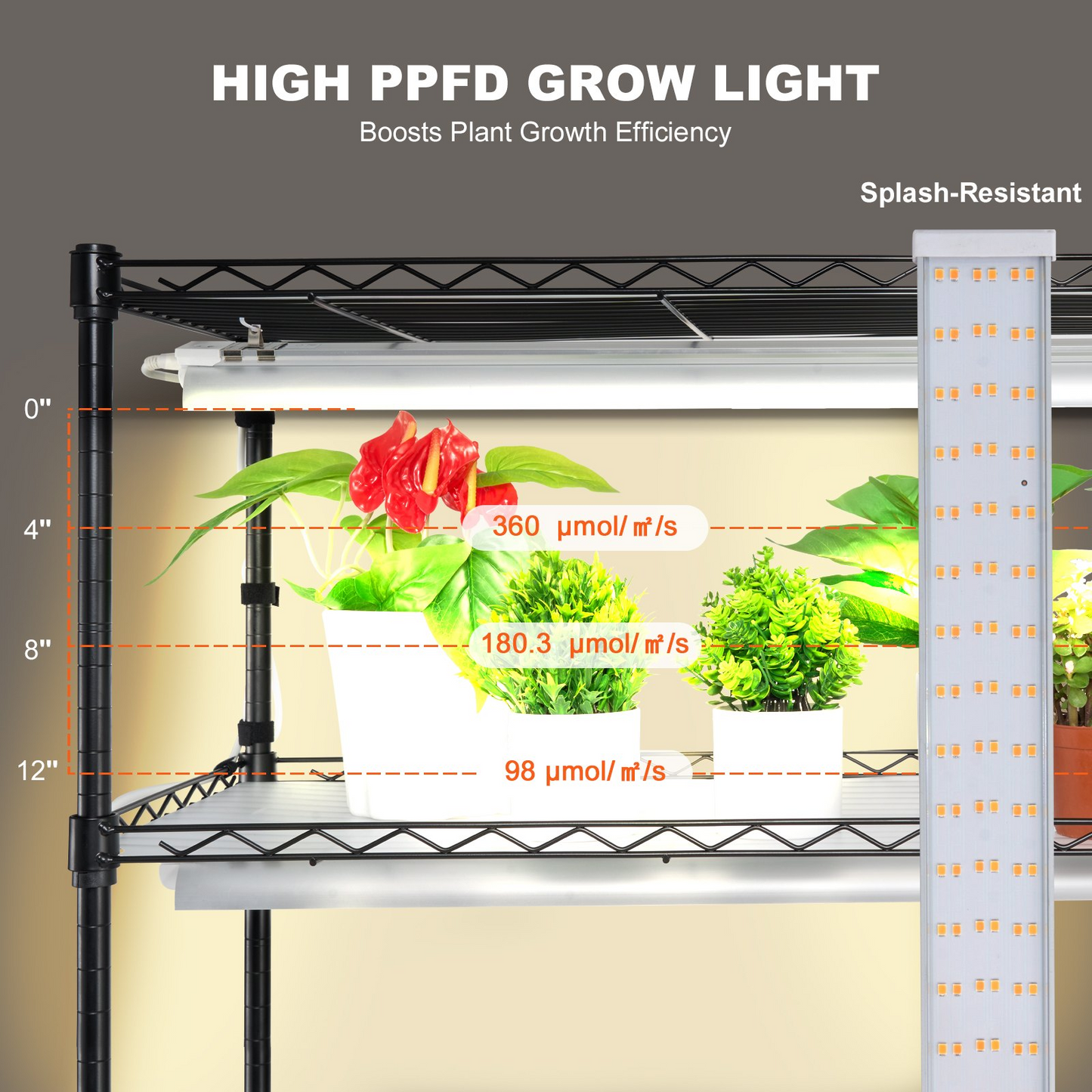 6-Tier Plant Stand with 200W Grow Light - Perfect for Indoor Plant Growing