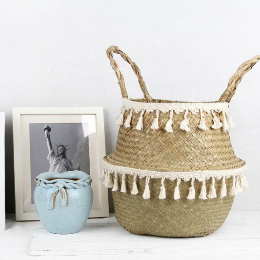 Boho Decor Wicker Baskets - Handcrafted Storage Solutions for a Stylish Home