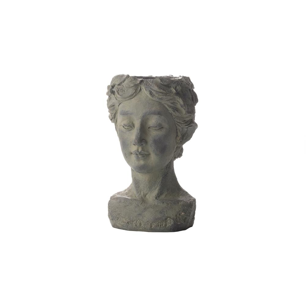 Dolores Planter with Drainhole - Elegant Fiberstone Garden Decor