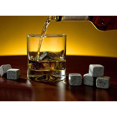 Whiskey on THE ROCKS - Pure Soapstone Rocks Set of 9 for Chilled Drinks