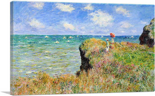 Cliff Walk at Pourville - High-Quality Canvas & Posters for Elegant Home Decor