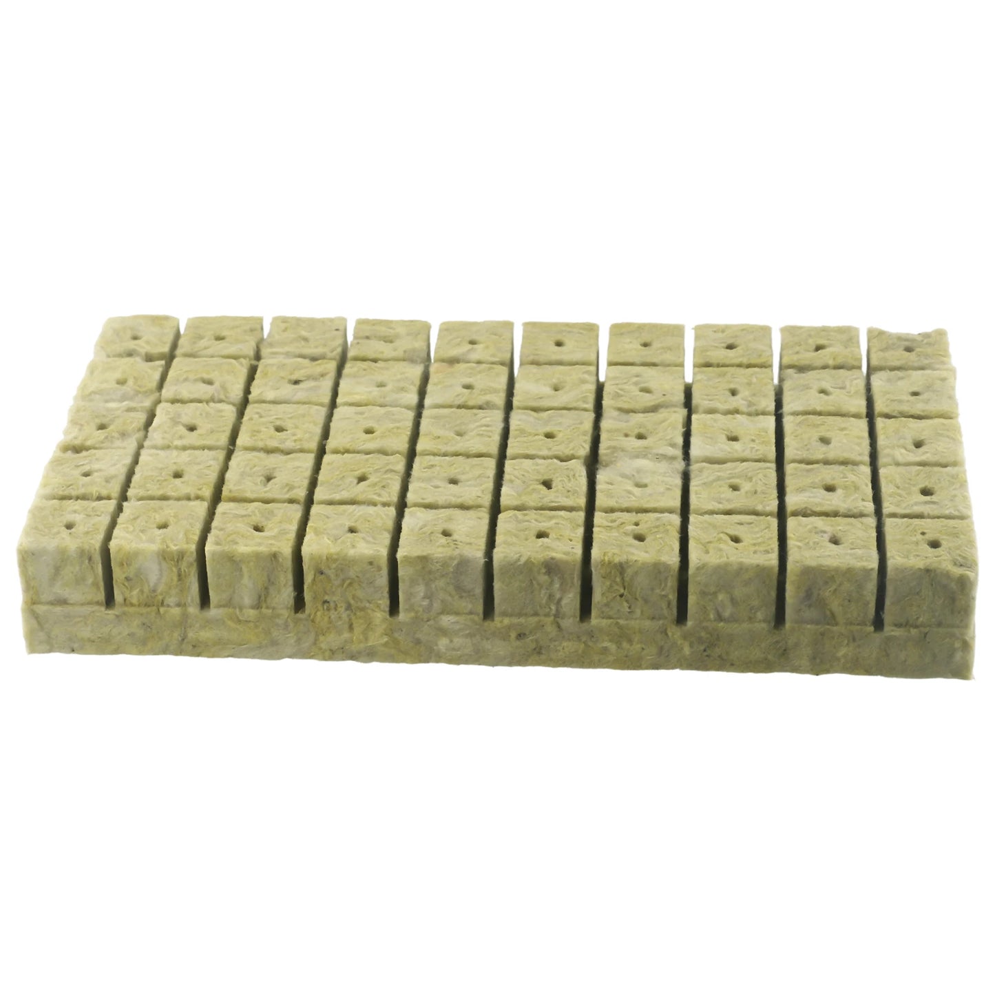 50/100pcs 25x25x40mm Stonewool Hydroponic Grow Media Cubes - Soilless Rock Wool Plant Substrate