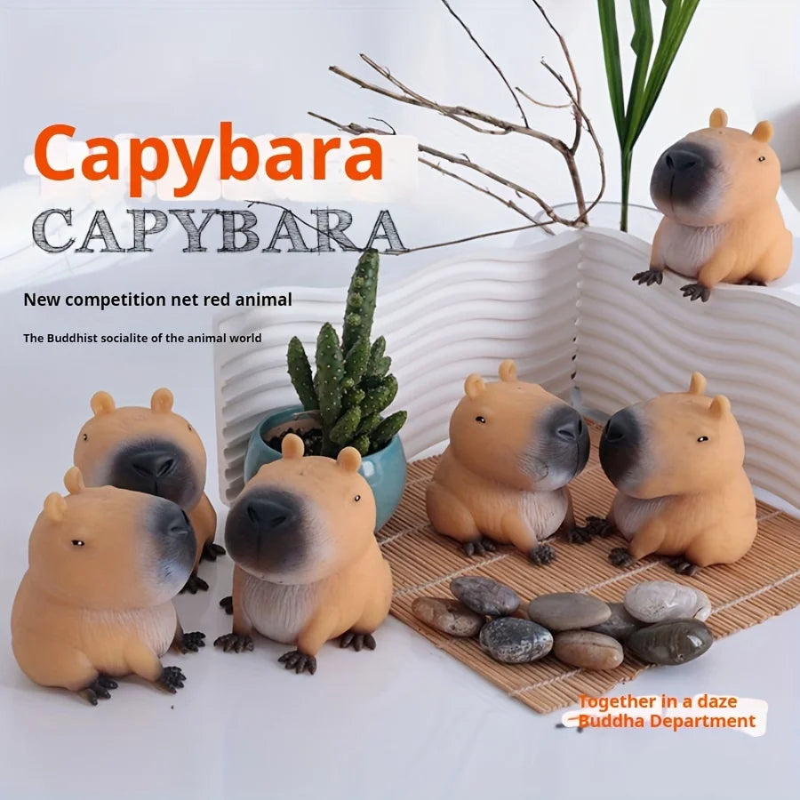 1pc Capybara Relax Squeeze Toy - Quick Rebound Stress Relief Novelty Animal Design