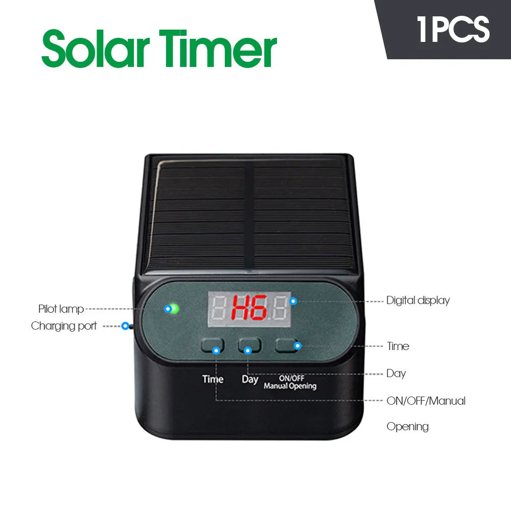 Solar-Powered Automatic Irrigation Kit - Mini Timer Watering System for Balcony and Potted Plants