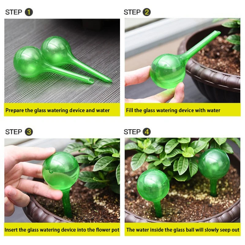 5PCS Automatic Plant Watering Globes – Self-Watering Irrigation for Indoor & Outdoor Plants