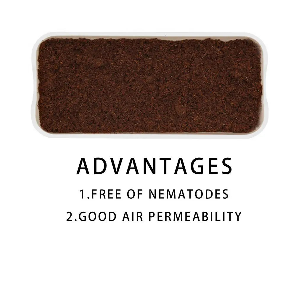 Coco Coir Brick - Compressed Coco Peat Potting Soil for Garden & Plants