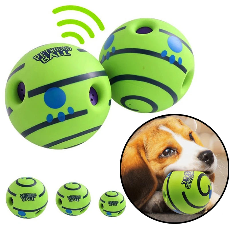 Wobble Wag Giggle Ball - Fun Interactive Dog Toy with Giggle Sounds