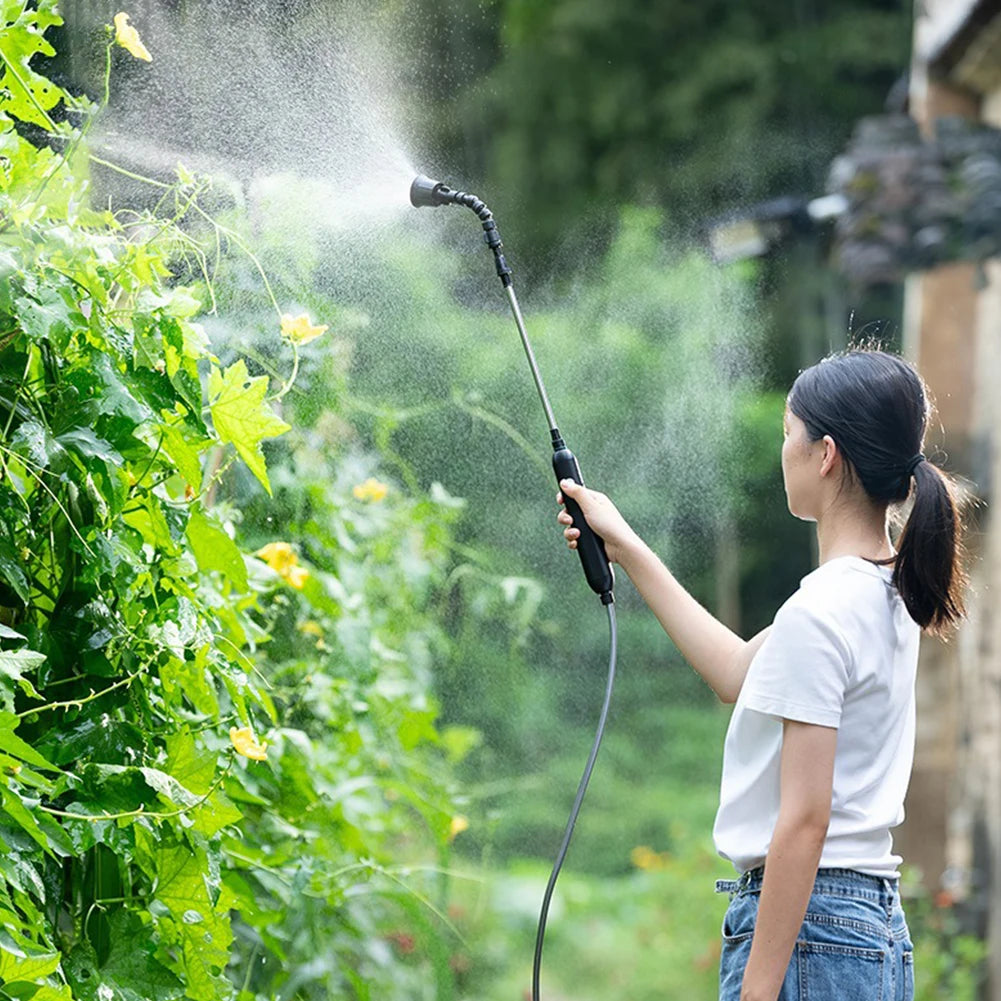 Portable USB Rechargeable Electric Gardening Sprayer - 2/4/6M Water Pipe with 2/4 Nozzles