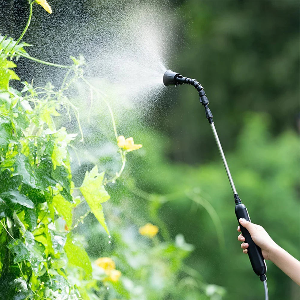 Portable USB Rechargeable Electric Gardening Sprayer - 2/4/6M Water Pipe with 2/4 Nozzles