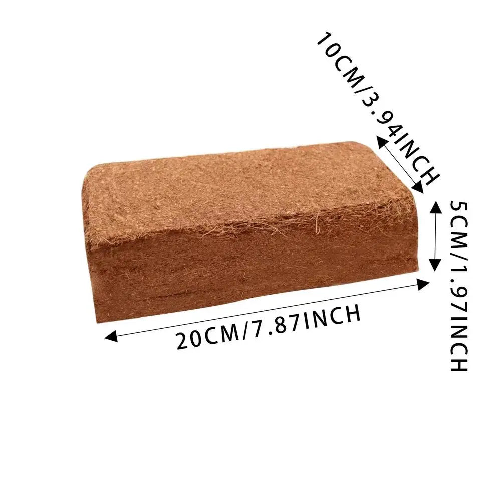 Coco Coir Brick - Compressed Coco Peat Potting Soil for Garden & Plants