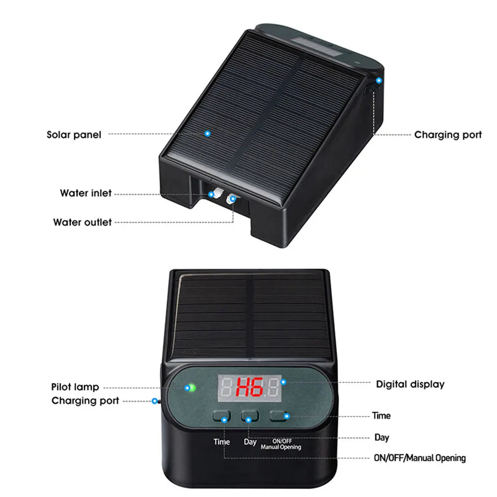 Solar-Powered Automatic Irrigation Kit - Mini Timer Watering System for Balcony and Potted Plants